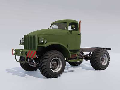 Military truck Russian truck tractor model