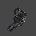 Tactical Modern Weapon With Metallic Structure And Adjustable Sight Mechanical Parts 3d model