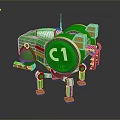 Mech Warrior Mech Soldier Machine Battlearm Mechanical Battlearm Machine Fighter Robot 3d model