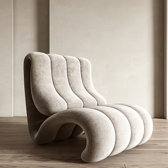Modern shaped sofa single sofa combination 3d model