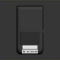 Portable Black Computer Peripheral With Display Screen Control Buttons And Indicator Lights