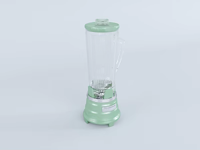 Light Green Blender With Transparent Blending Cup For Daily Household Use 3d model