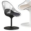 Modern Leisure Chair IKEA Leisure Bar Chair Bar Chair Bar Stool Acrylic Stool 3d model