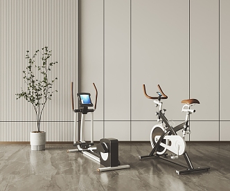 Modern Fitness Equipment 3d model