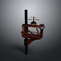 Weapon Mechanical Structure With Rotor Design Metal Frame And Wooden Platform