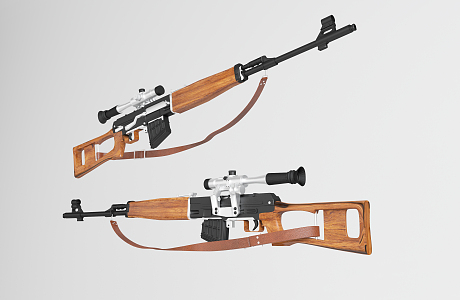 Modern Sniper Rifle 3d model