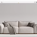 modern arflex double sofa 3d model