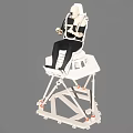 Industrial Safety Testing Equipment With Mannequin On Metal Frame Seat Structure