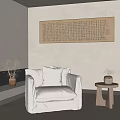 Modern single sofa 3d model