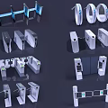 Public Facility Turnstiles Various Designs Security Access Control Systems For Public Areas