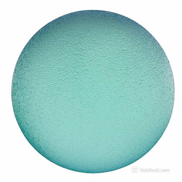 Light Green Circular Decorative Component With Smooth Textured Matte Surface Finish 3d model