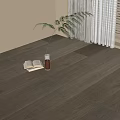 Light Gray Hardwood Flooring in Cozy Room With Plants And Books