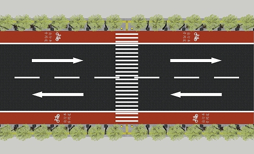 Road facilities at King Xiu Road, Qingshan Park 3d model