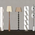 Wind floor lamp 3d model