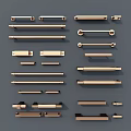 Modern Handle Hardware Door Handle Cabinet Handle 3d model