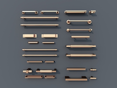 Modern Handle Hardware Door Handle Cabinet Handle 3d model