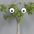 Modern moving eyes lamp creative device lamp rotating eyeball lamp tree 3d model
