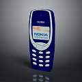Nokia Classic Mobile Phone With Blue Color Keypad Design Directly From