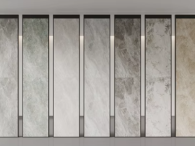 Various Wall Panels with Different Colors Textures and Styles for Interior Decoration 3d model