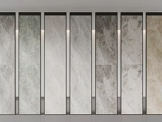Stone marble display board push-pull board 3d model