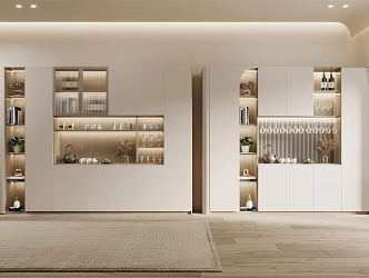 Modern Wine Cabinet 3d model