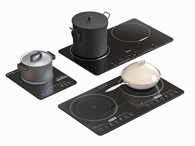 Induction Cooker Smoke-free Stove Boiler Cookware model