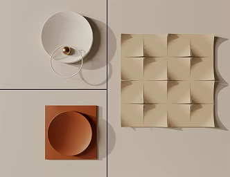 Modern wall decoration wall decoration pendant 3d model