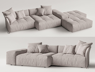 Modern Multiplayer Sofa Multiplayer Corner Sofa 3d model