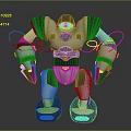 Modern robot toy sci-fi robot 3d model