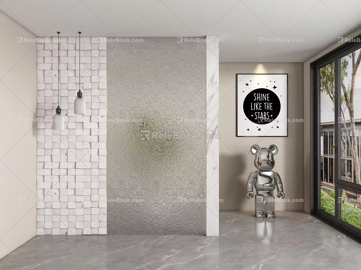Entrance aisle partition 3d model