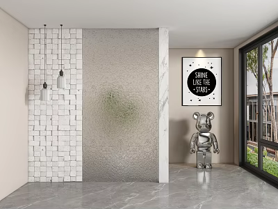 Entrance aisle partition 3d model
