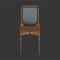 Classic Wooden Dressing Table With Mirror And Drawers For Bedroom Decor