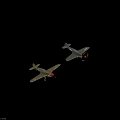 Vintage Airplane Showcasing Gray Green Fuselage Red Nose Shark Mouth Paint Star Emblem On Wings