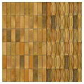 Warm Yellowish Brown Floor Tiles With Glossy Finish And Rectangular Shape For Interior Design 3d model