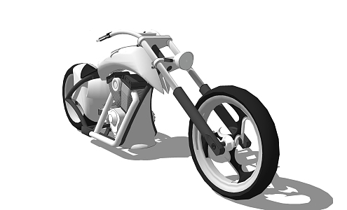 Modern Motorcycle 3d model