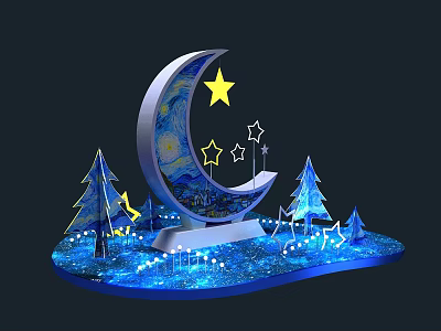 Modern Beauty Star Moon Beauty Chen 3d model Modern Beauty Star Moon Beauty Chen 3d model