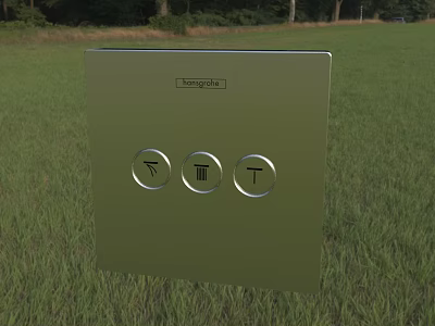 Modern toilet bathroom hardware 3d model