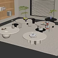 A few corners of the cream wind 3d model