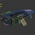 Futuristic Interstellar Spacecraft Model With Detailed Advanced Design For Deep Space Exploration