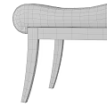 Modern Upholstered Bench With Wooden Legs And Light Gray Fabric Seat For Home