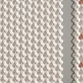 3D Hexagonal Geometric Wall Decor with Beige and White Textured Surface Design