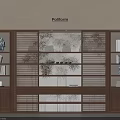 Modern Wooden Bookcase With Open Layered Shelves Books And Decorative Items