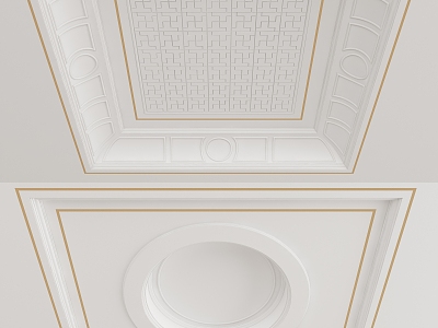 Simple European-style Ceiling model