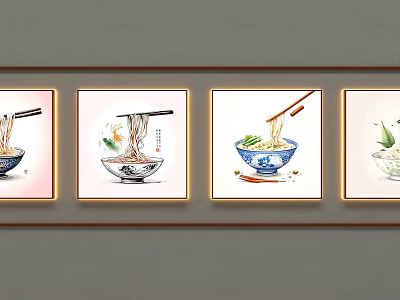 Noodle House Light Box Noodle Light Box Vegetable Plate Light Box Wall Light Box Cabo Light Box Advertising Light Box 3d model