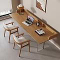 Modern Desk Computer Desk Large Board Table Horizontal Hall Table 3d model