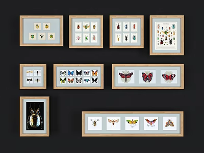 Modern Animal Painting Insect Beetle Decorative Painting 3d model Modern Animal Painting Insect Beetle Decorative Painting 3d model