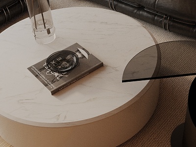 Modern coffee table model