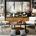 Leisure sofa combination 3d model