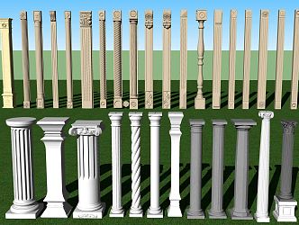 European Roman Column 3d model