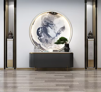 Modern TV Cabinet Entrance Cabinet TV Cabinet Complements 3d model